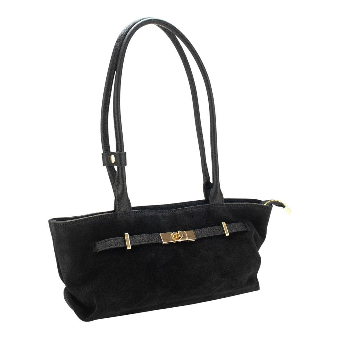 Bolso en Piel Pregato Aurea Negro - KimondoShop