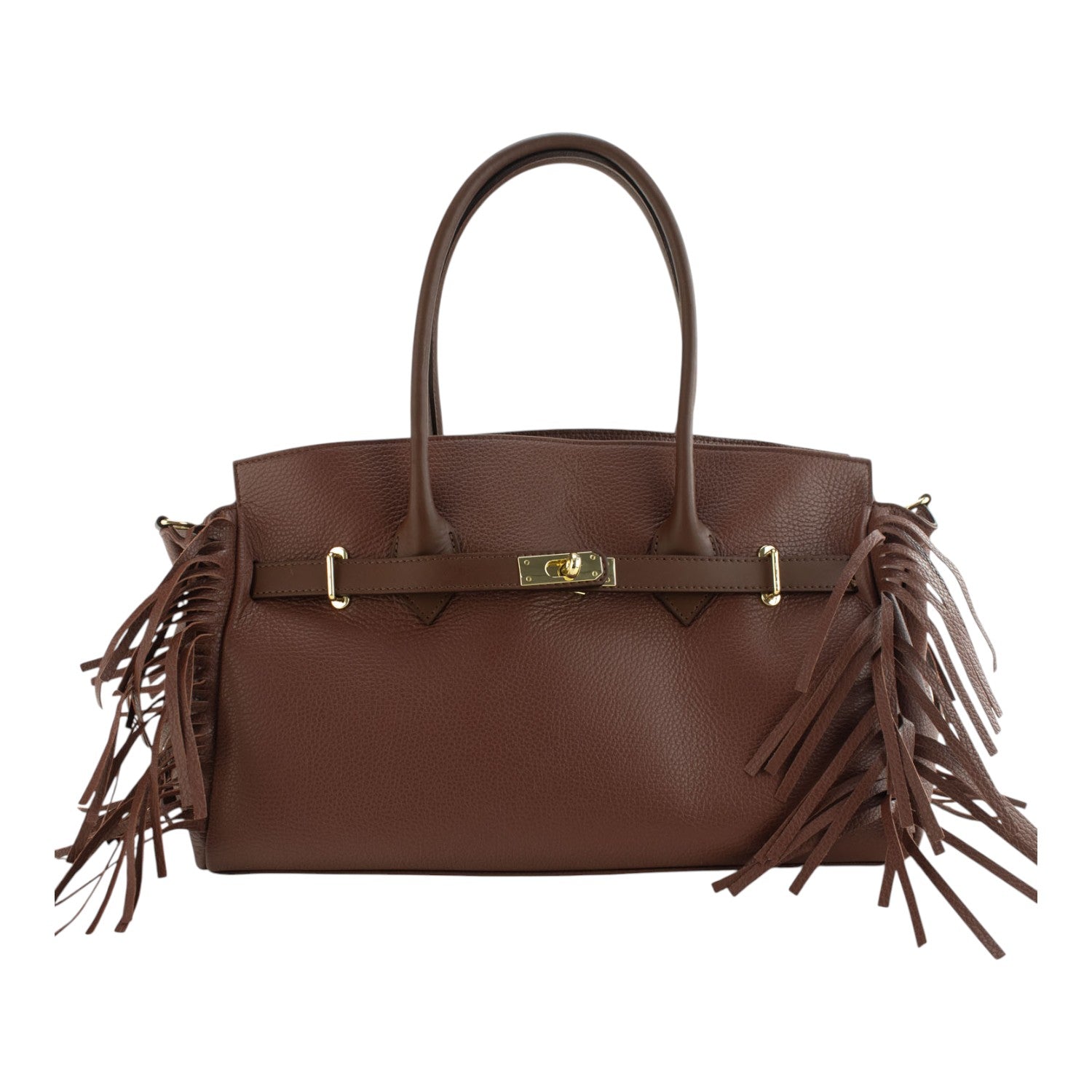 Bolso en piel Pregato Aurora Caramelo - KimondoShop