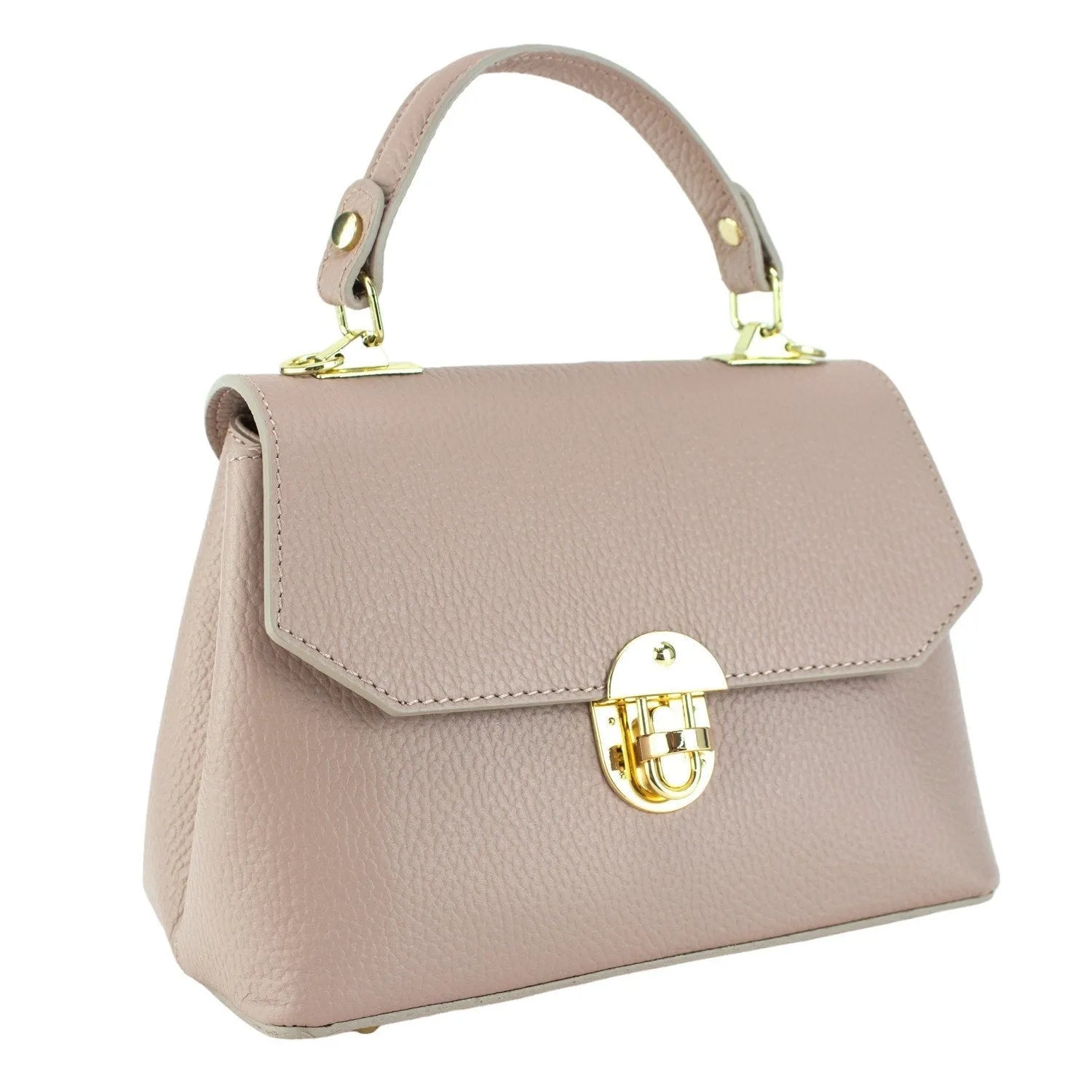 Bolso en Piel Pregato Carezza Nude - KimondoShop