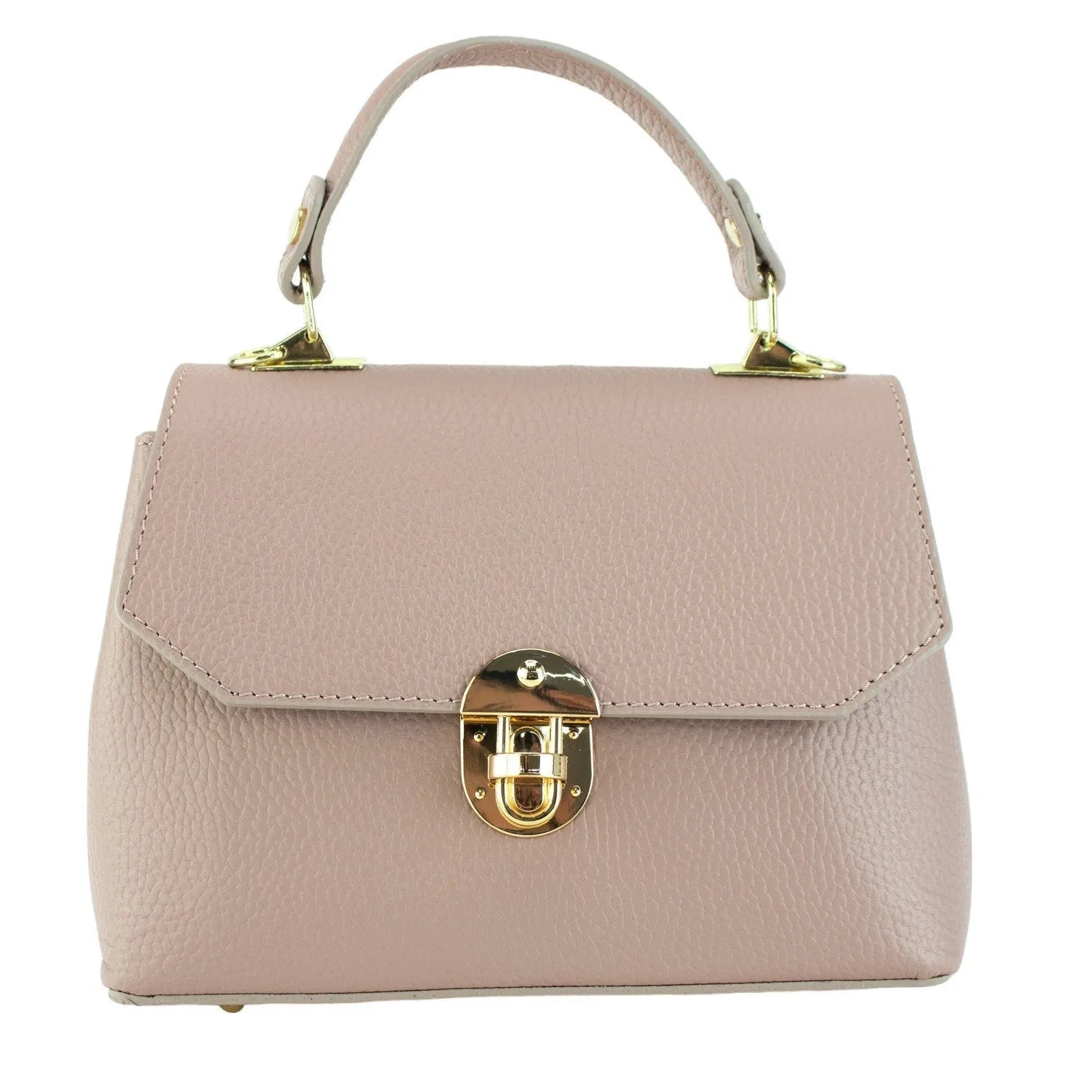 Bolso en Piel Pregato Carezza Nude - KimondoShop