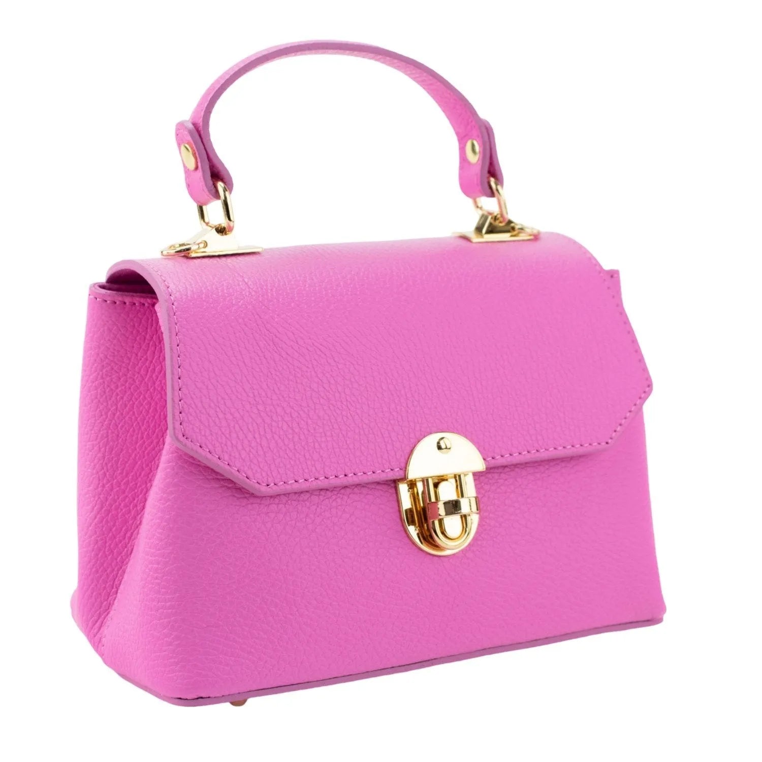 Bolso en Piel Pregato Carezza Rosa - KimondoShop