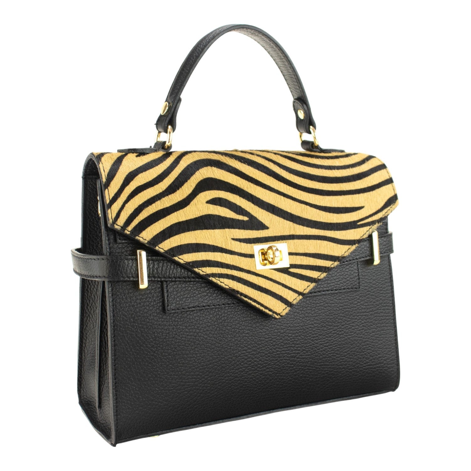 Bolso en piel Pregato Elara Premium Tigre - KimondoShop