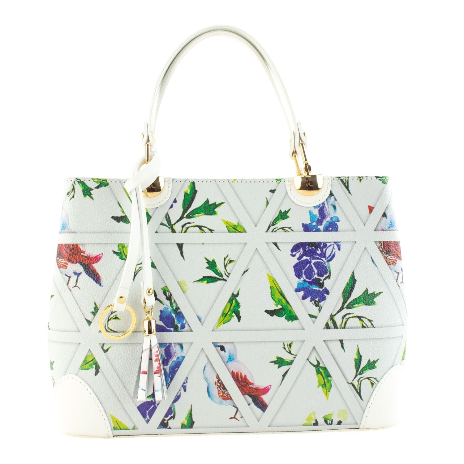 Bolso en piel Pregato Eleganza Flores Mesh - KimondoShop