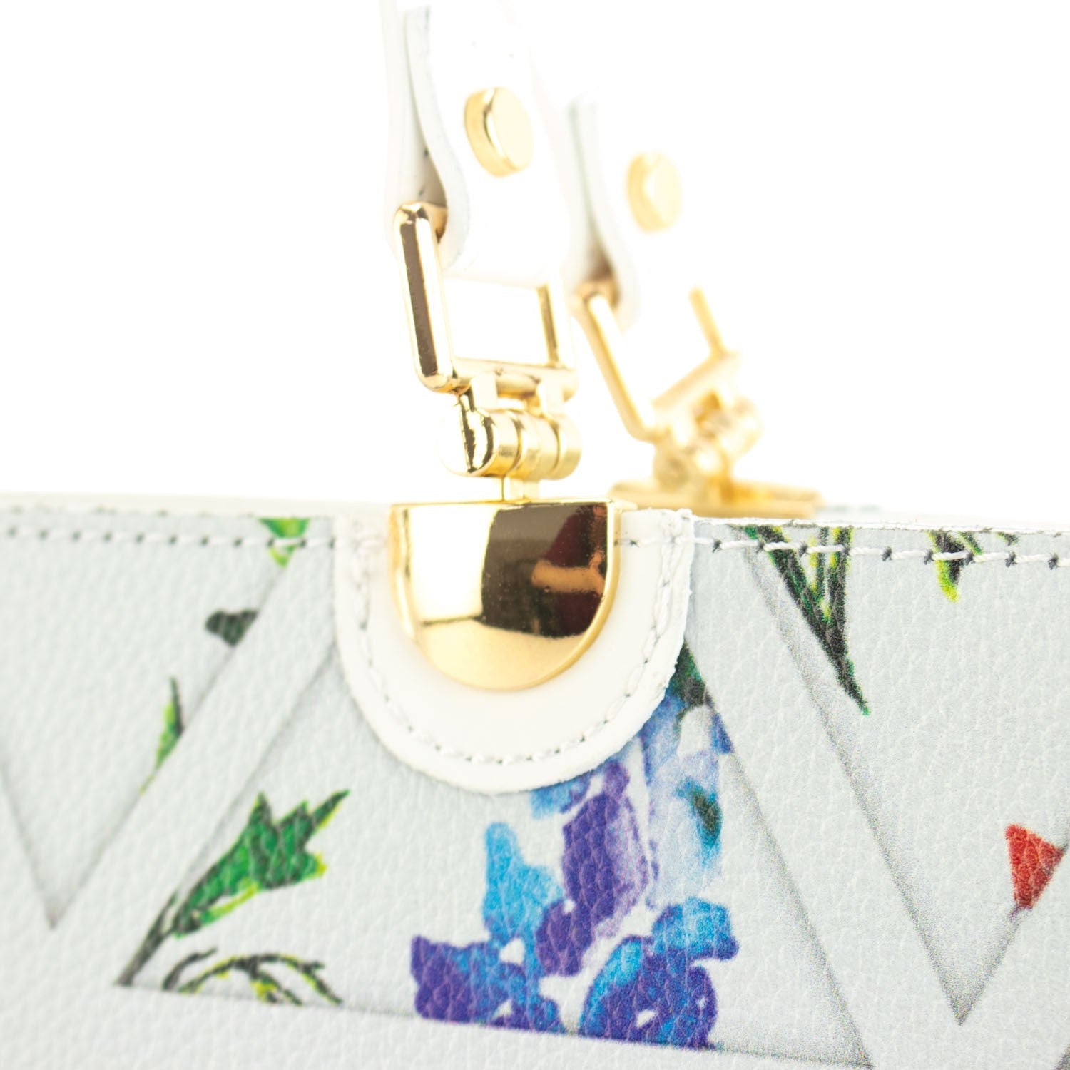 Bolso en piel Pregato Eleganza Flores Mesh - KimondoShop