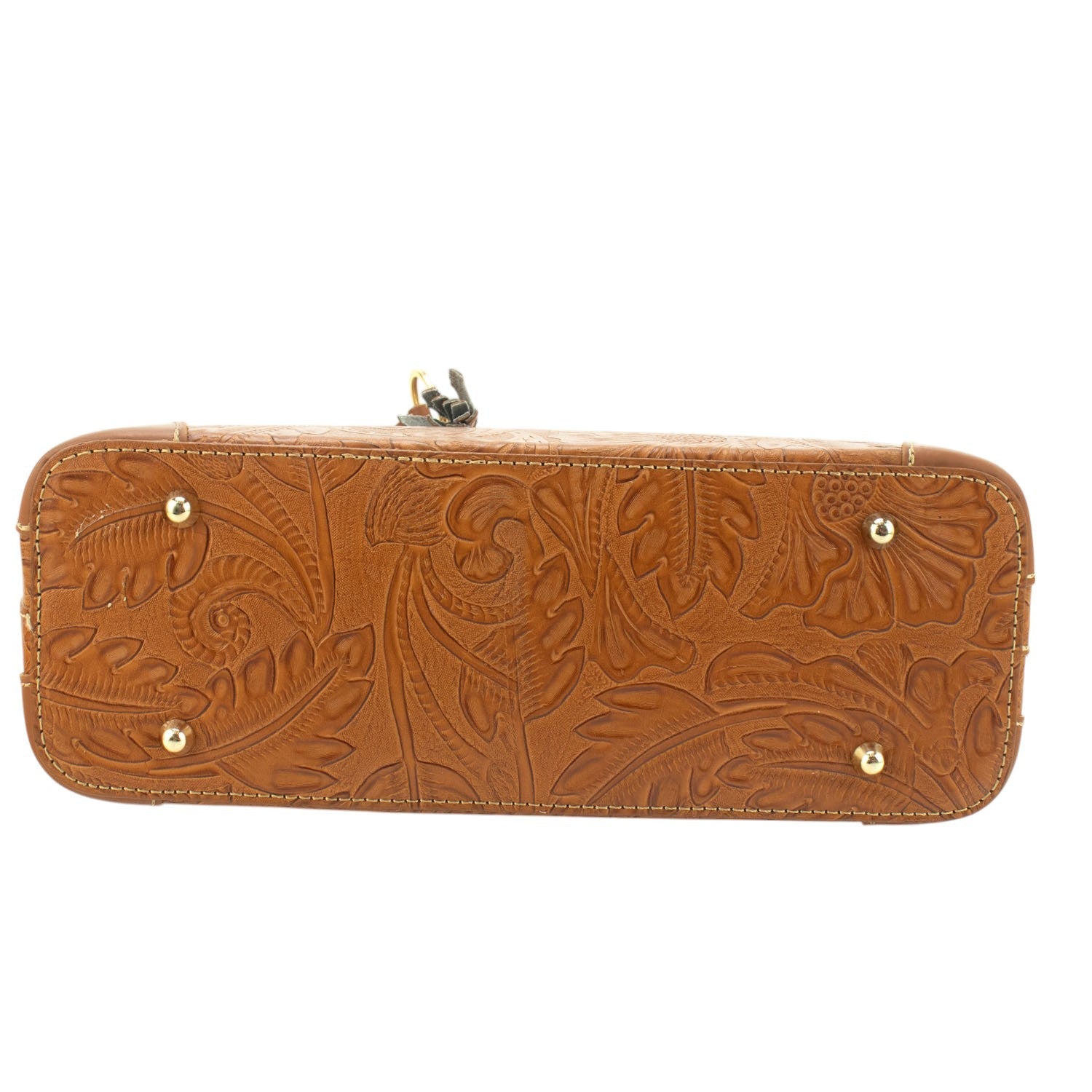 Bolso en piel Pregato Eleganza Grabado Camel - KimondoShop