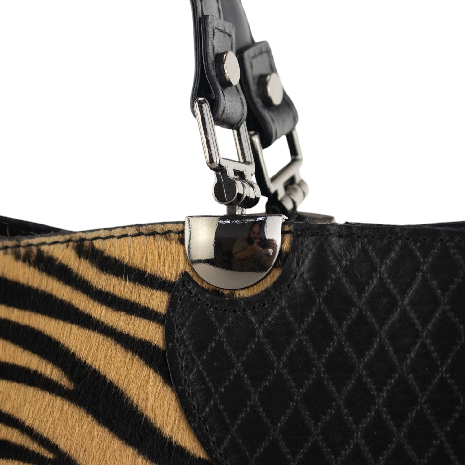 Bolso en piel Pregato Eleganza Li Tiger Hair - KimondoShop