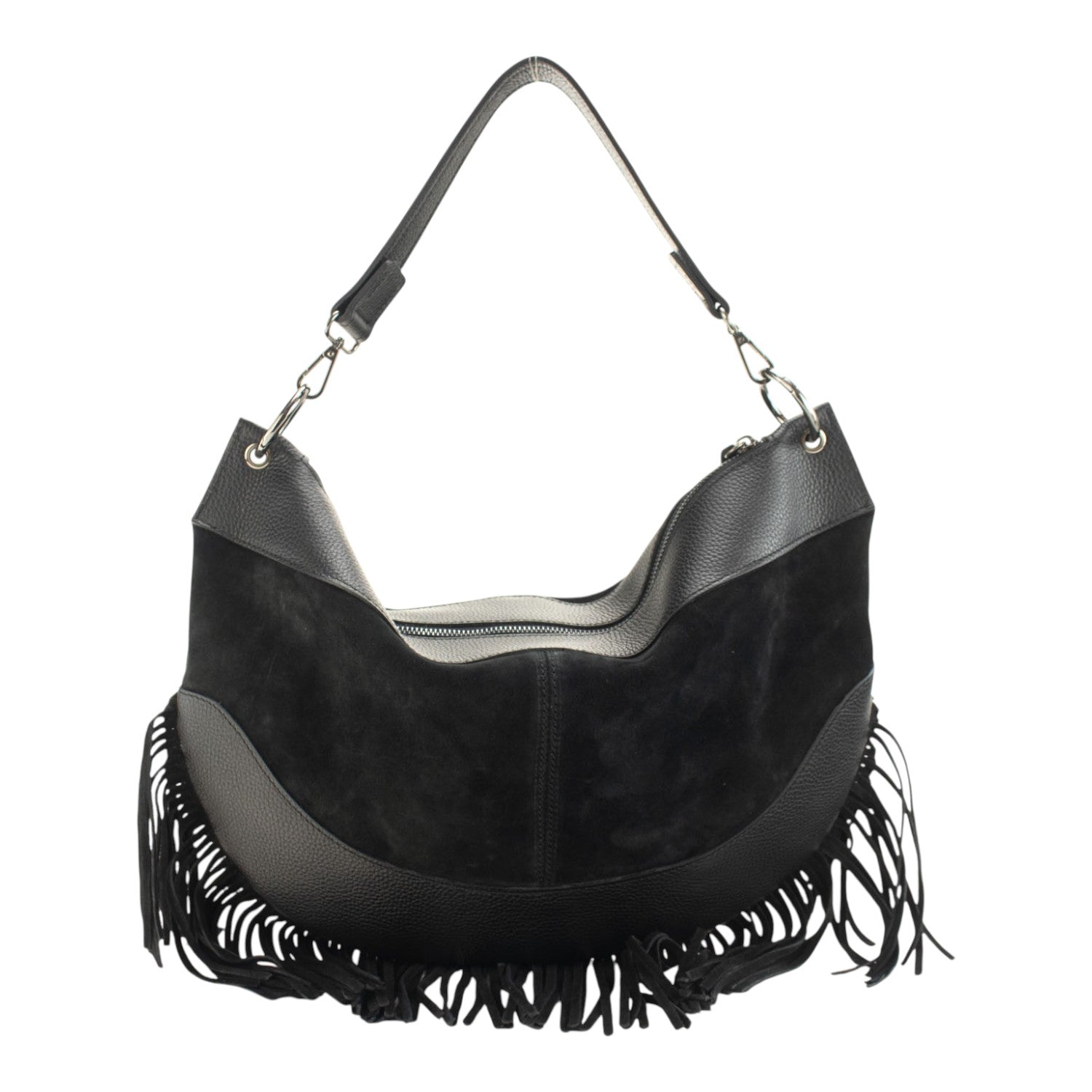 Bolso en Piel Pregato Essenza Negro - KimondoShop