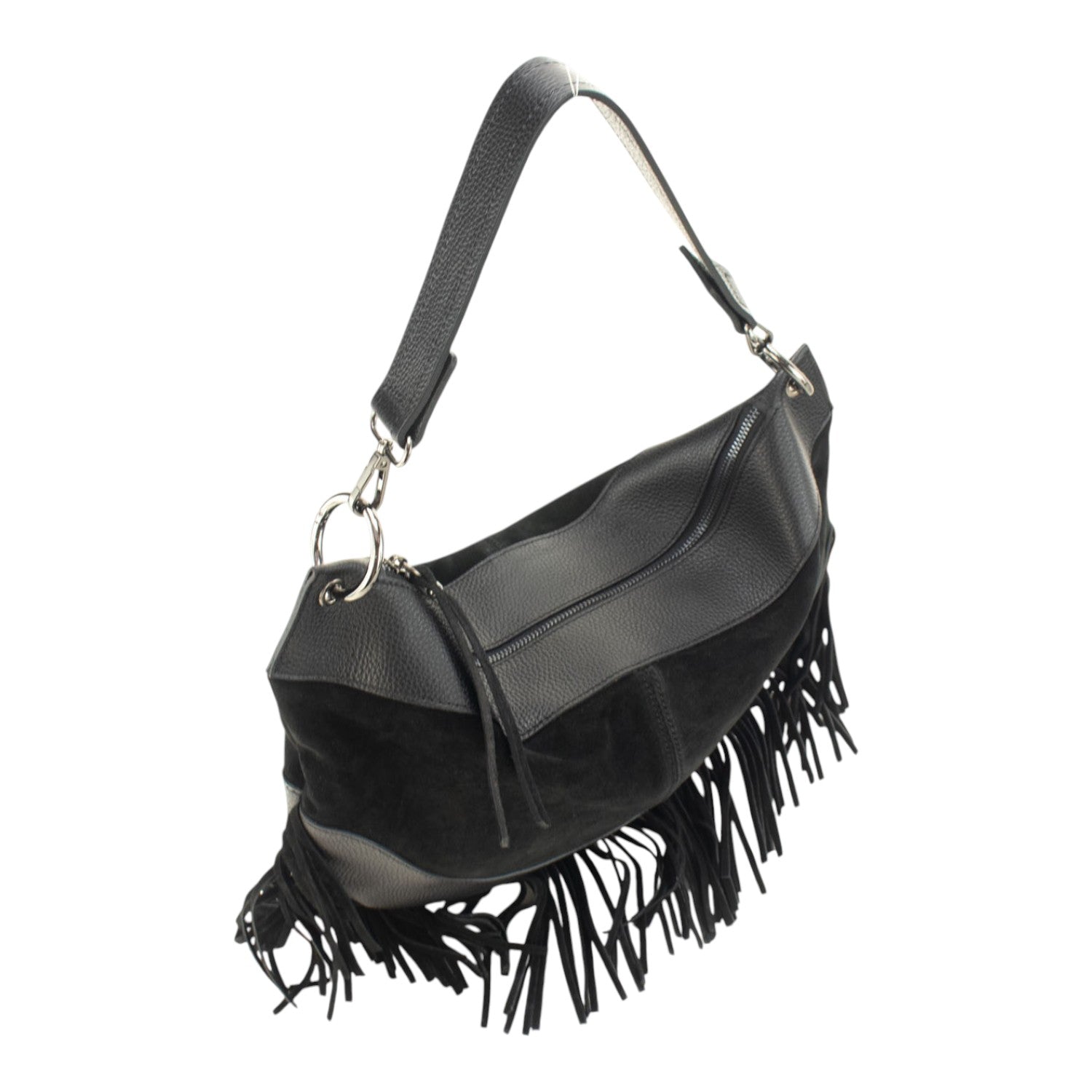Bolso en Piel Pregato Essenza Negro - KimondoShop