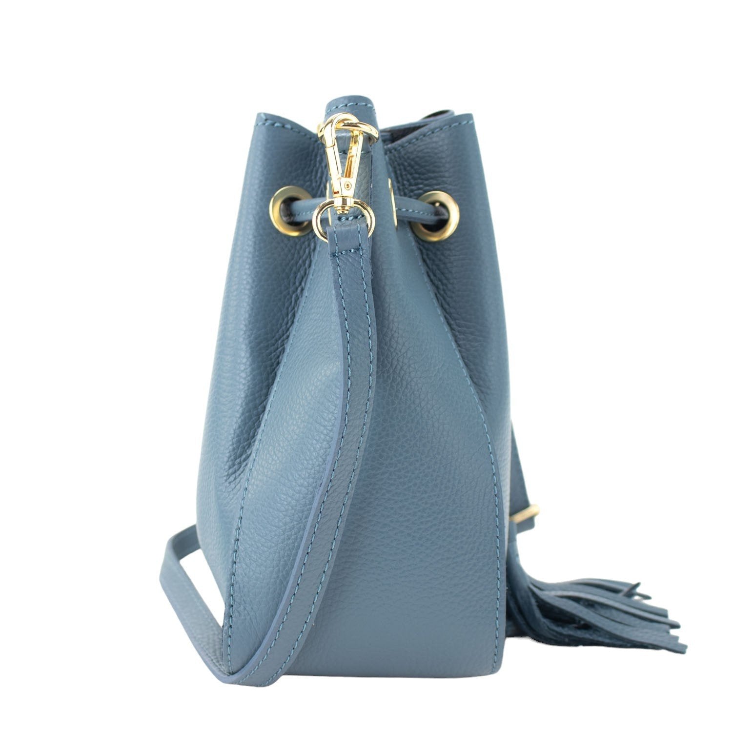 Bolso en Piel Pregato Laguna Azul cielo - KimondoShop