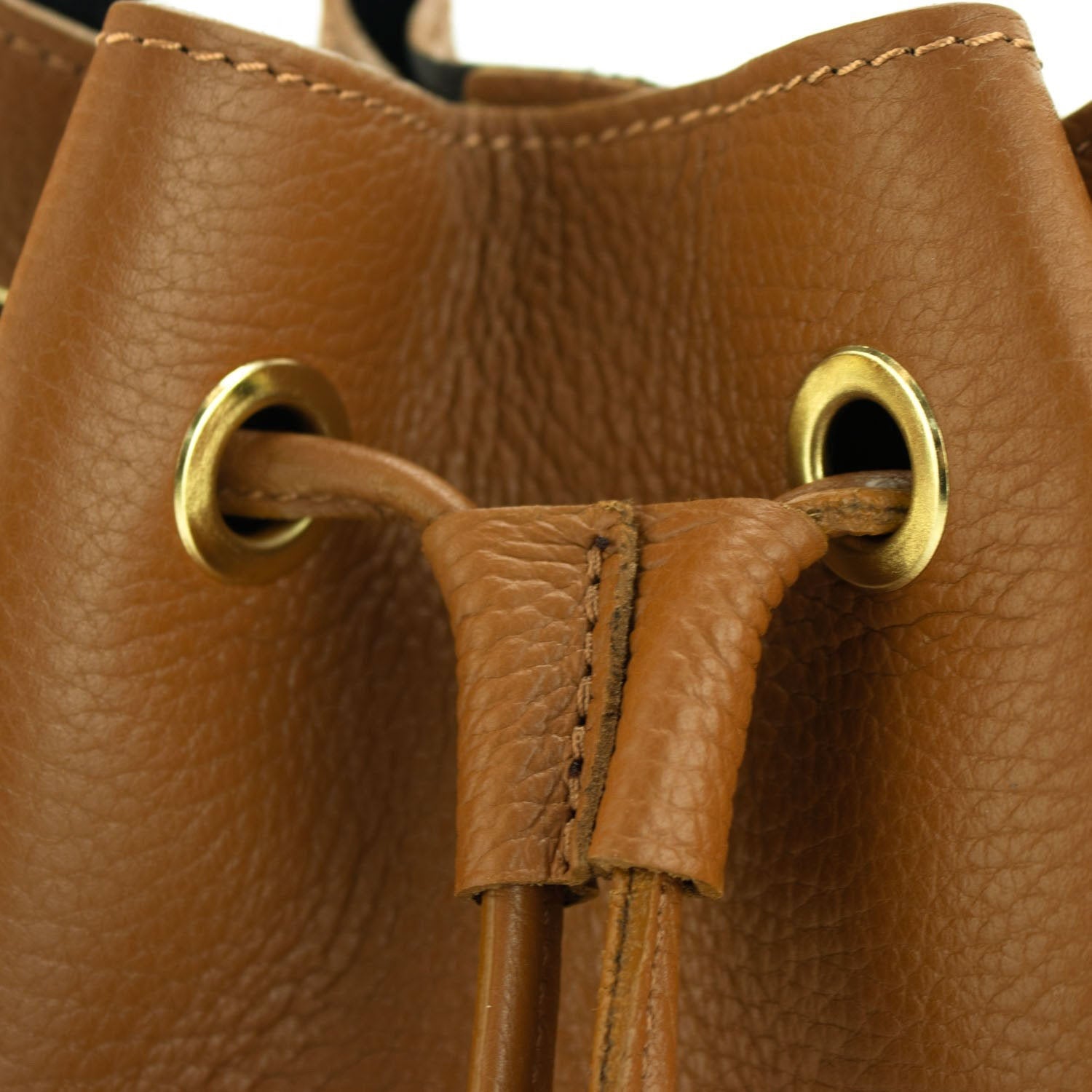 Bolso en Piel Pregato Laguna Camel - KimondoShop