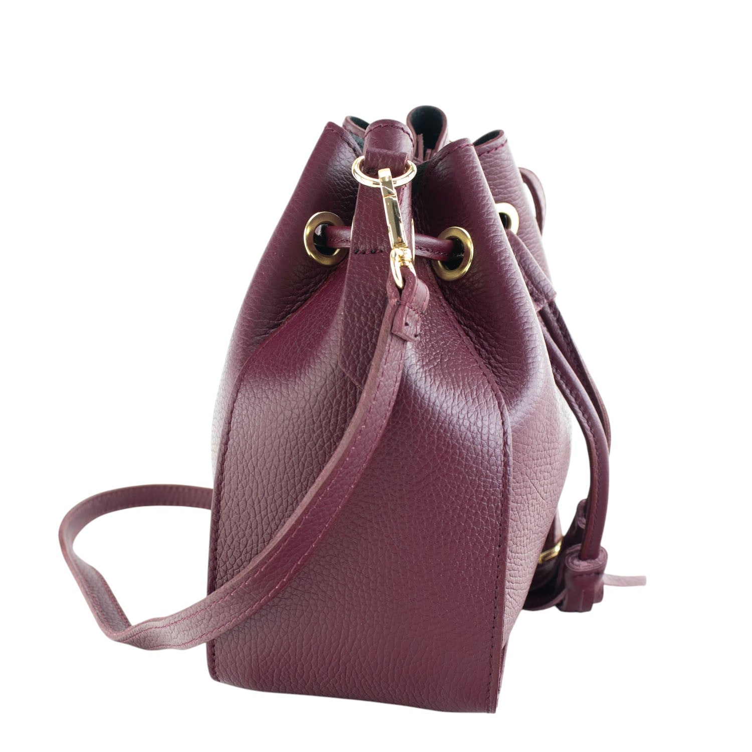 Bolso en Piel Pregato Laguna Granate - KimondoShop