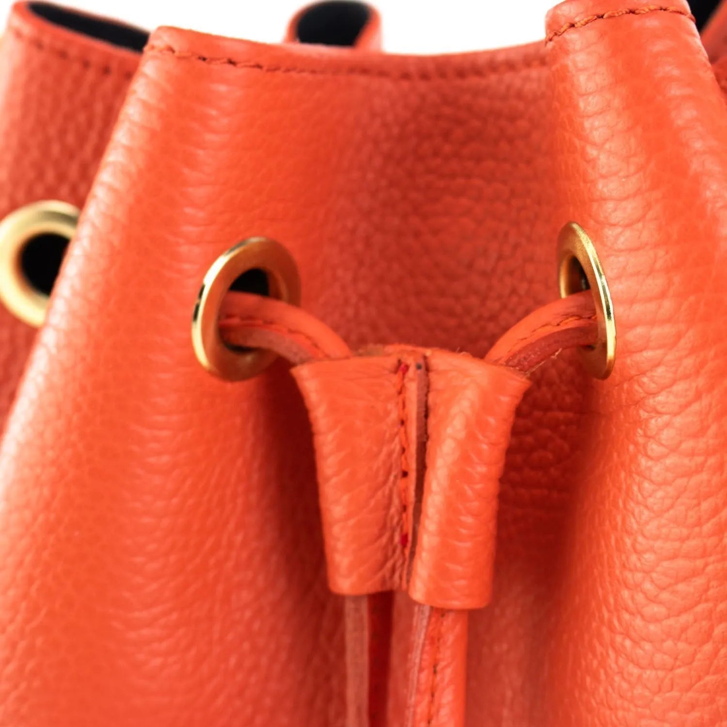 Bolso en Piel Pregato Laguna Naranja - KimondoShop