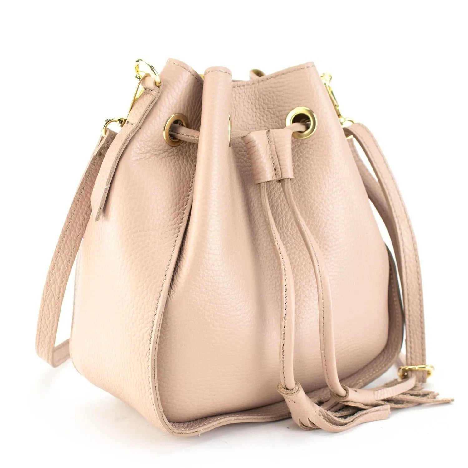 Bolso en Piel Pregato Laguna Nude - KimondoShop