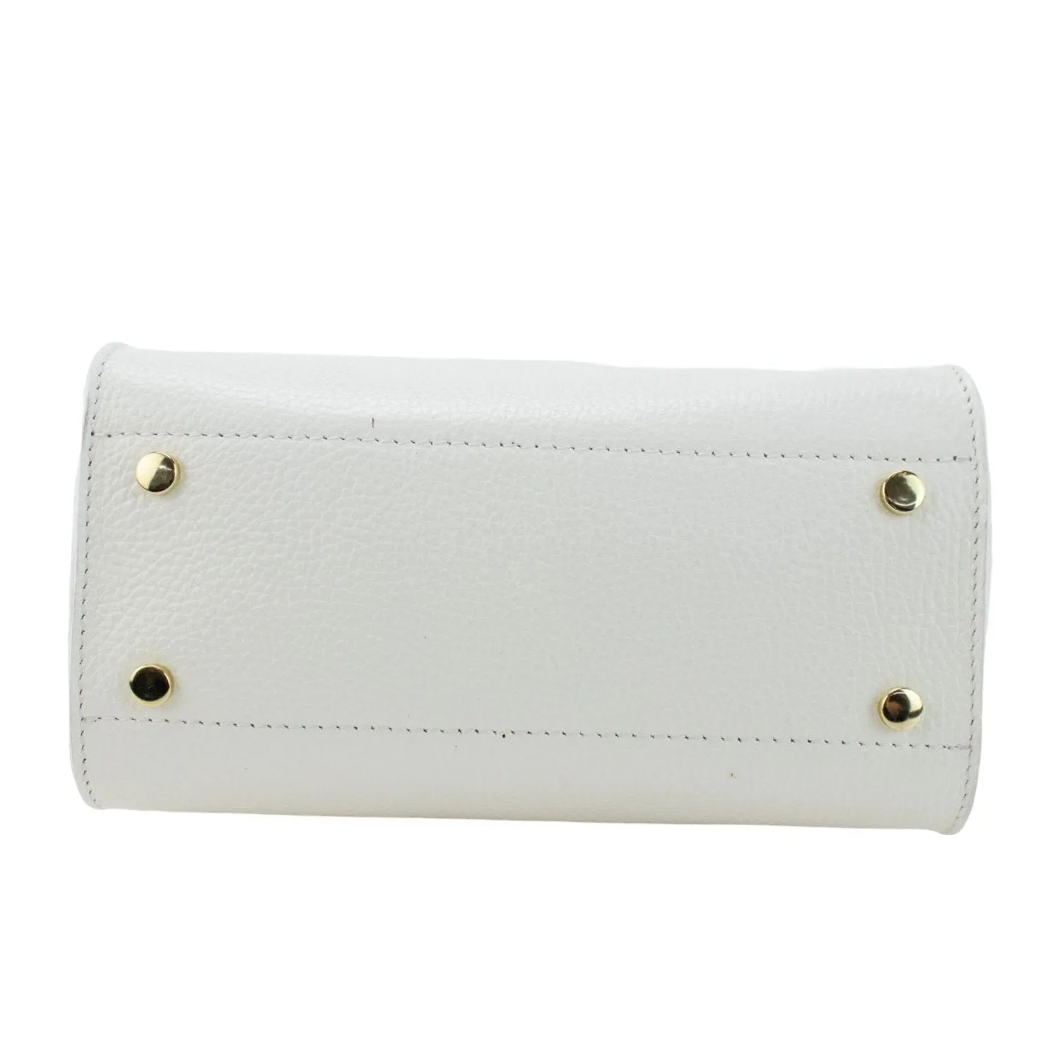 Bolso en Piel Pregato Latenza Blanco - KimondoShop