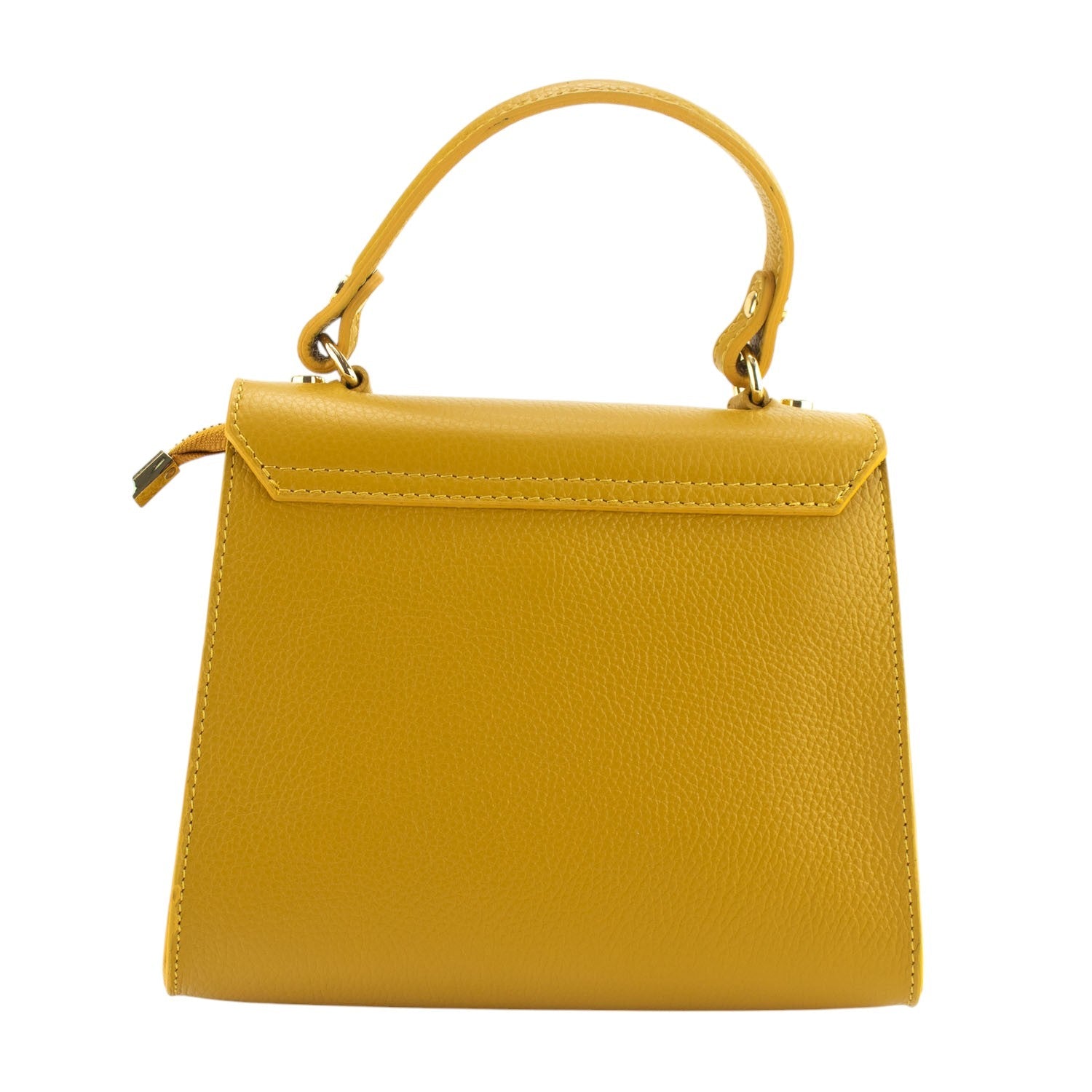 Bolso en Piel Pregato Latenza Mostaza oscuro - KimondoShop