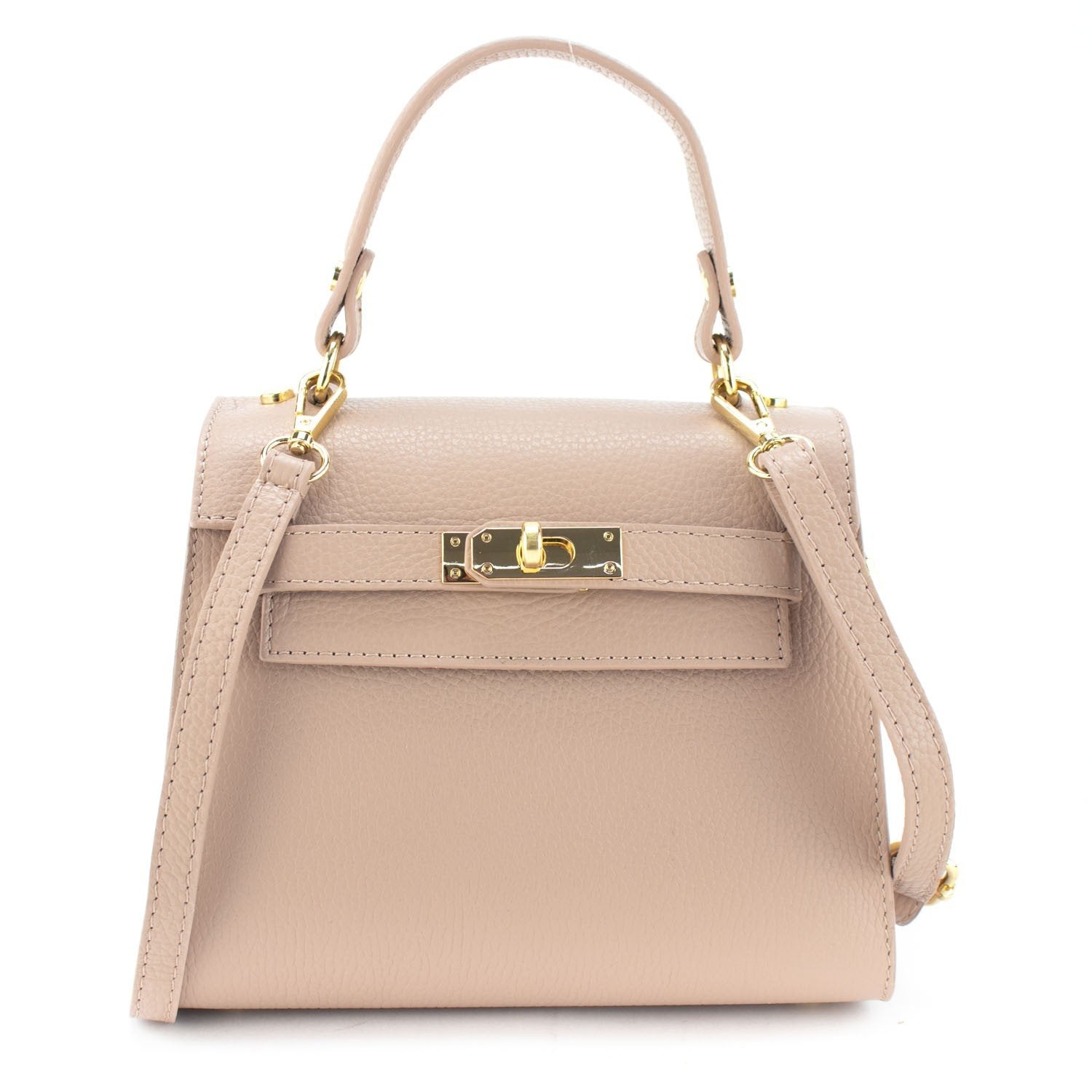 Bolso en Piel Pregato Latenza Nude - KimondoShop