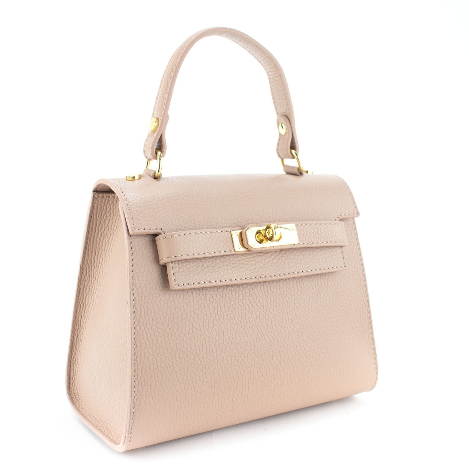 Bolso en Piel Pregato Latenza Nude - KimondoShop