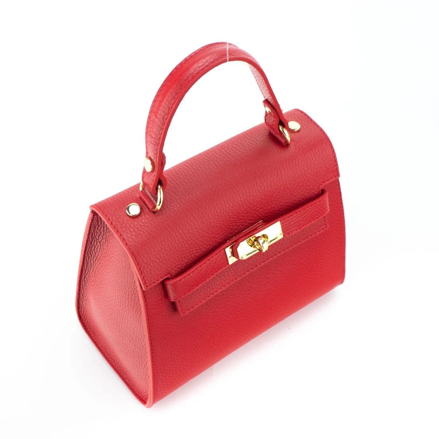 Bolso en Piel Pregato Latenza Rojo - KimondoShop