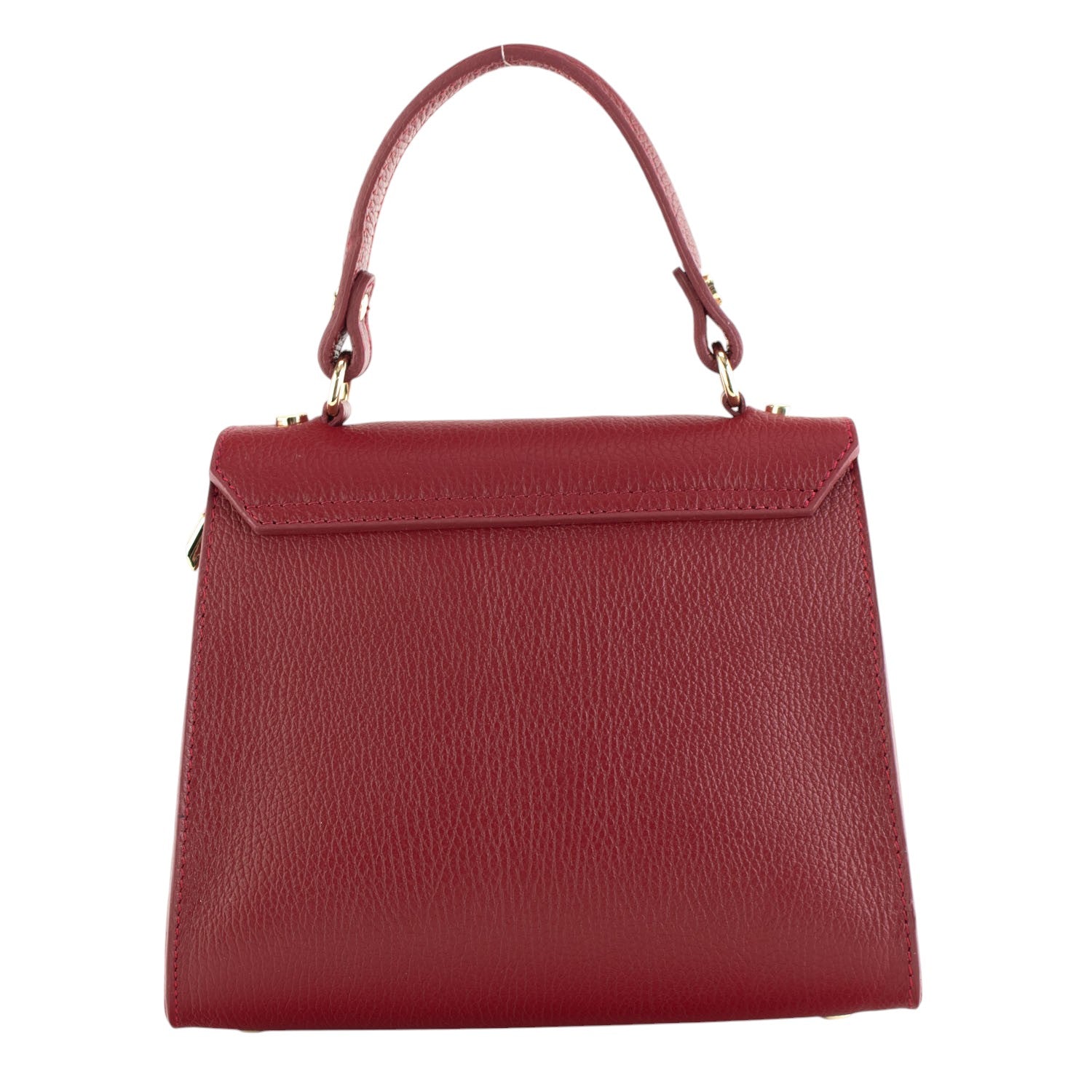 Bolso en Piel Pregato Latenza Rojo oscuro - KimondoShop