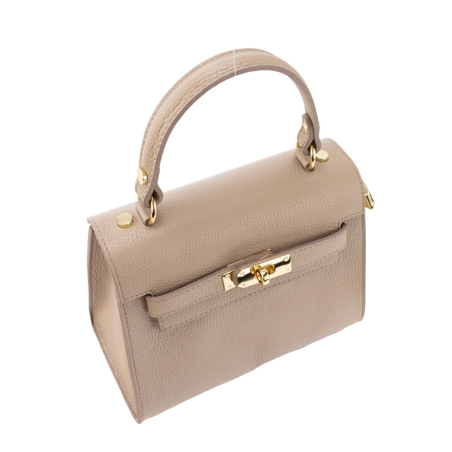 Bolso en Piel Pregato Latenza Taupe - KimondoShop