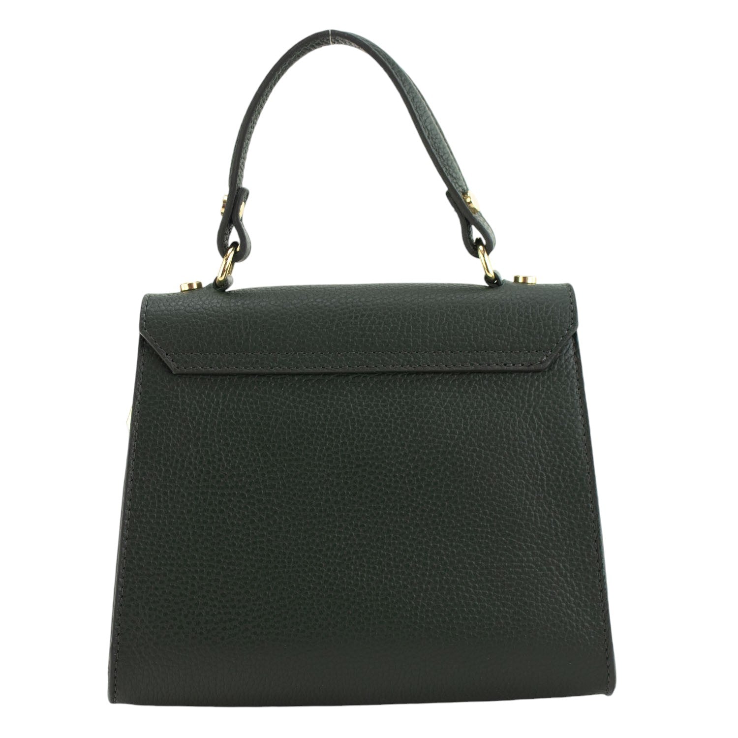 Bolso en Piel Pregato Latenza Verde oscuro - KimondoShop