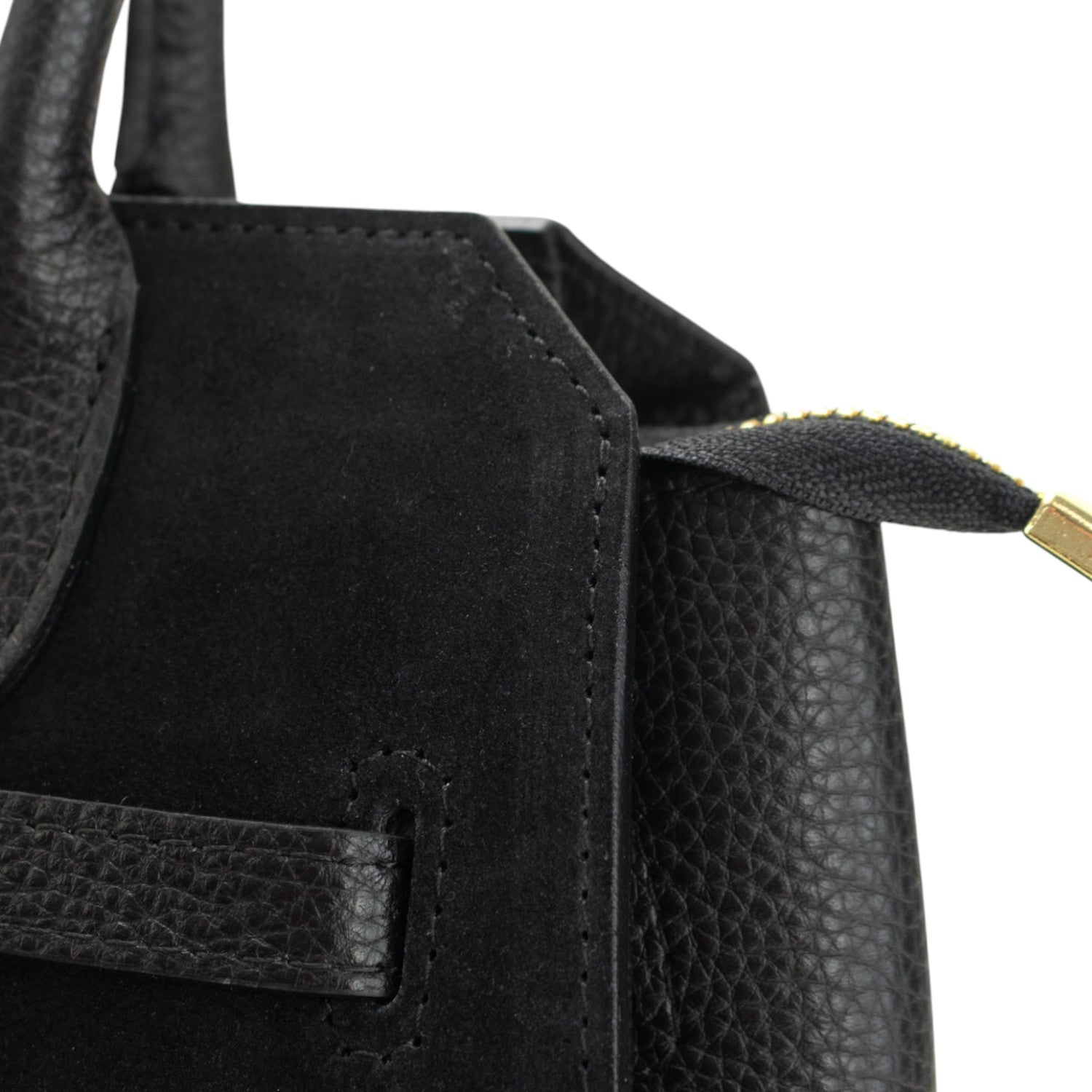 Bolso en Piel Pregato Lizea Negro - KimondoShop