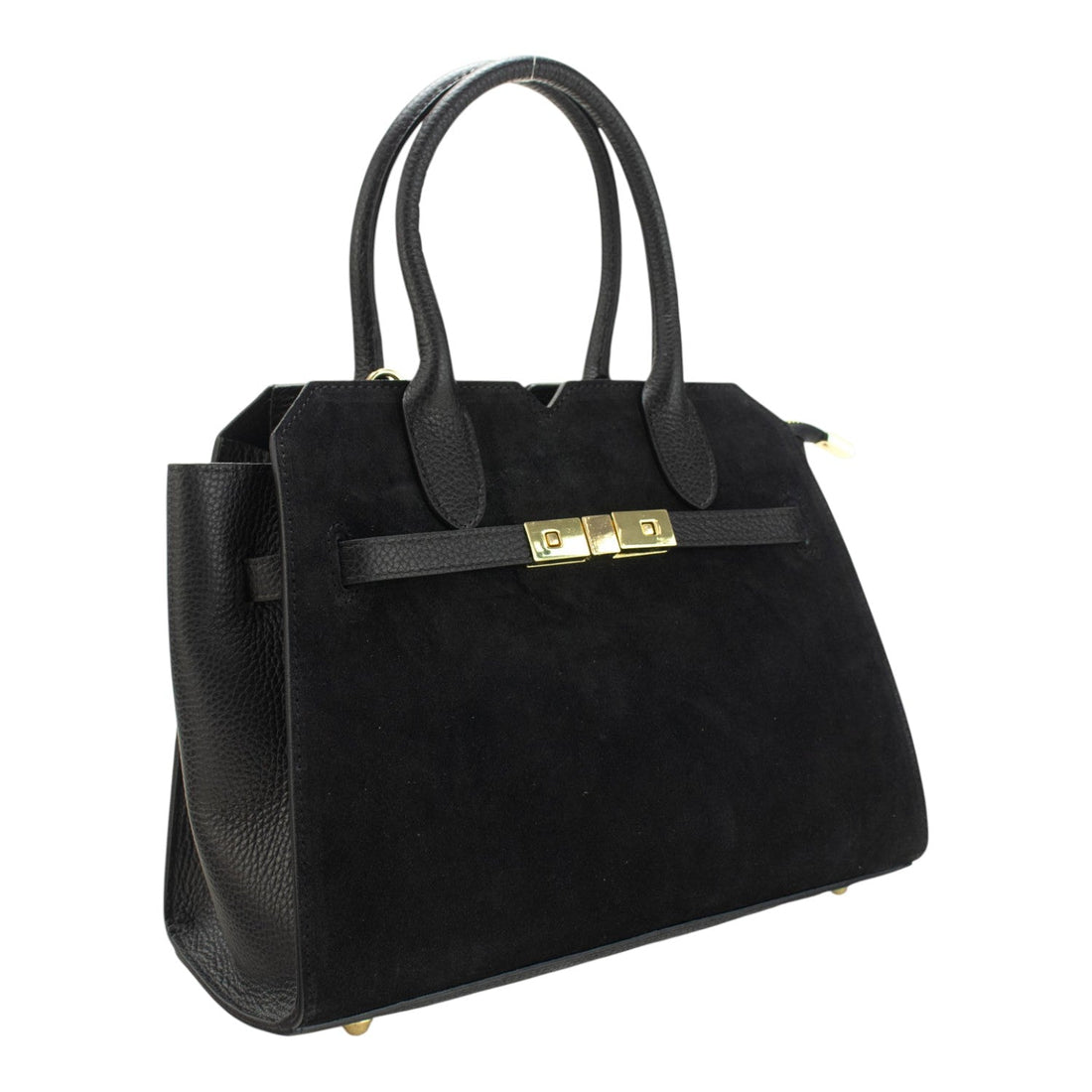 Bolso en Piel Pregato Lizea Negro - KimondoShop