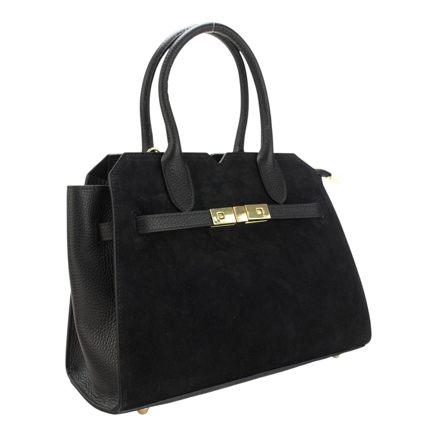 Bolso en Piel Pregato Lizea Negro - KimondoShop