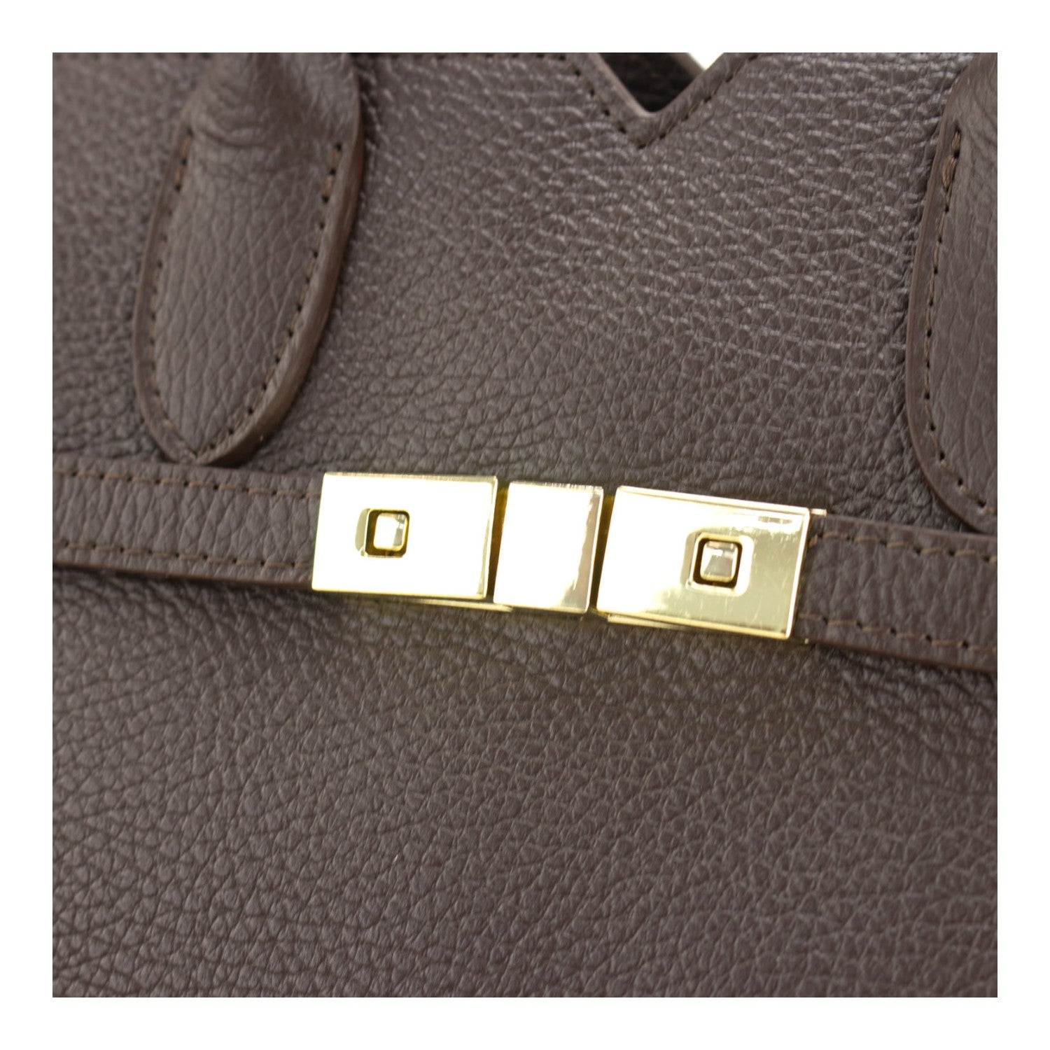 Bolso en Piel Pregato Lizea Soft Chocolate - KimondoShop