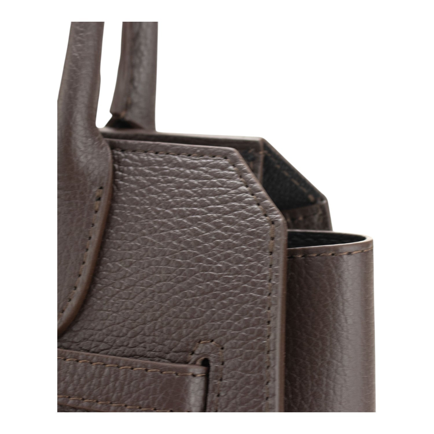 Bolso en Piel Pregato Lizea Soft Chocolate - KimondoShop