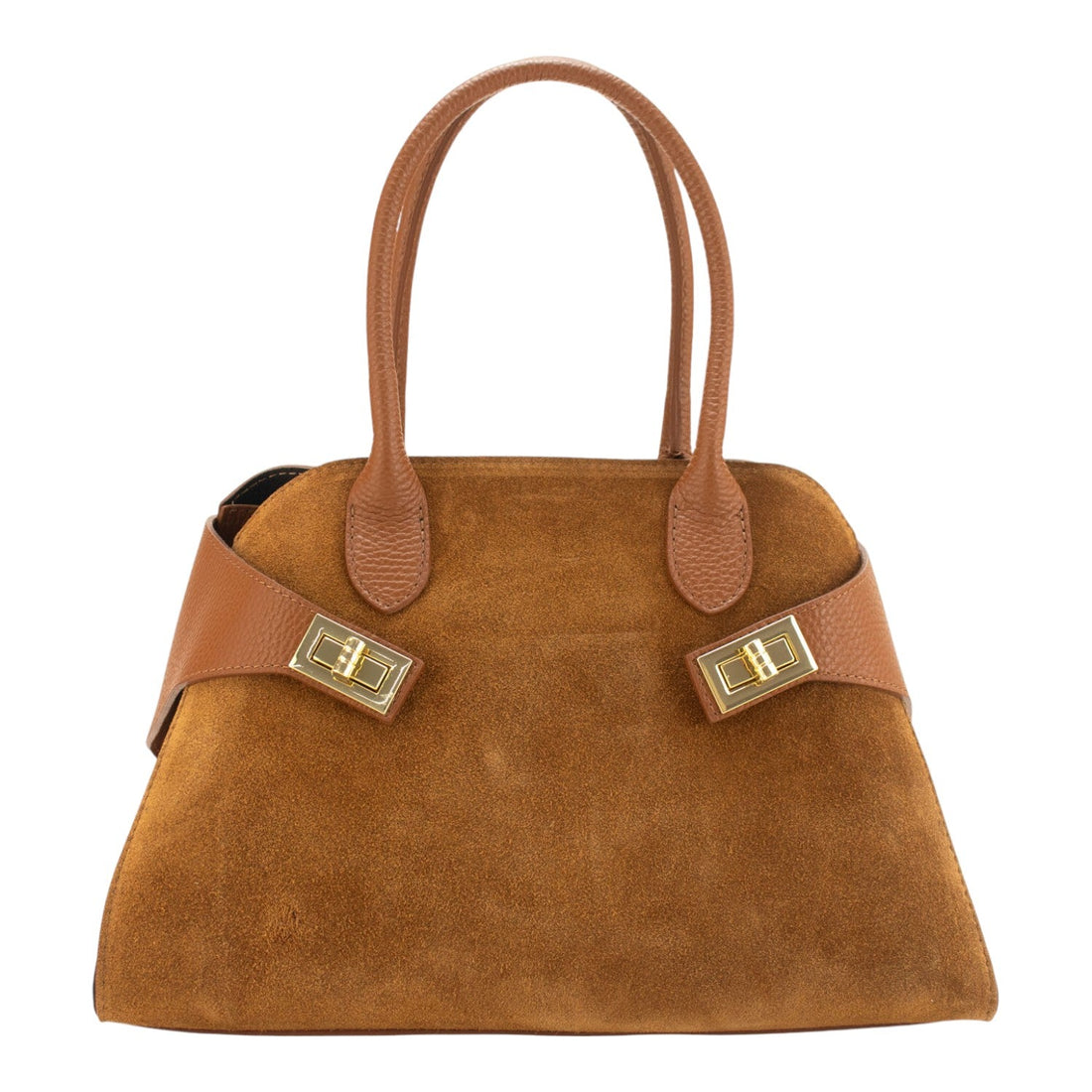 Bolso en piel Pregato Milano Ante Camel - KimondoShop