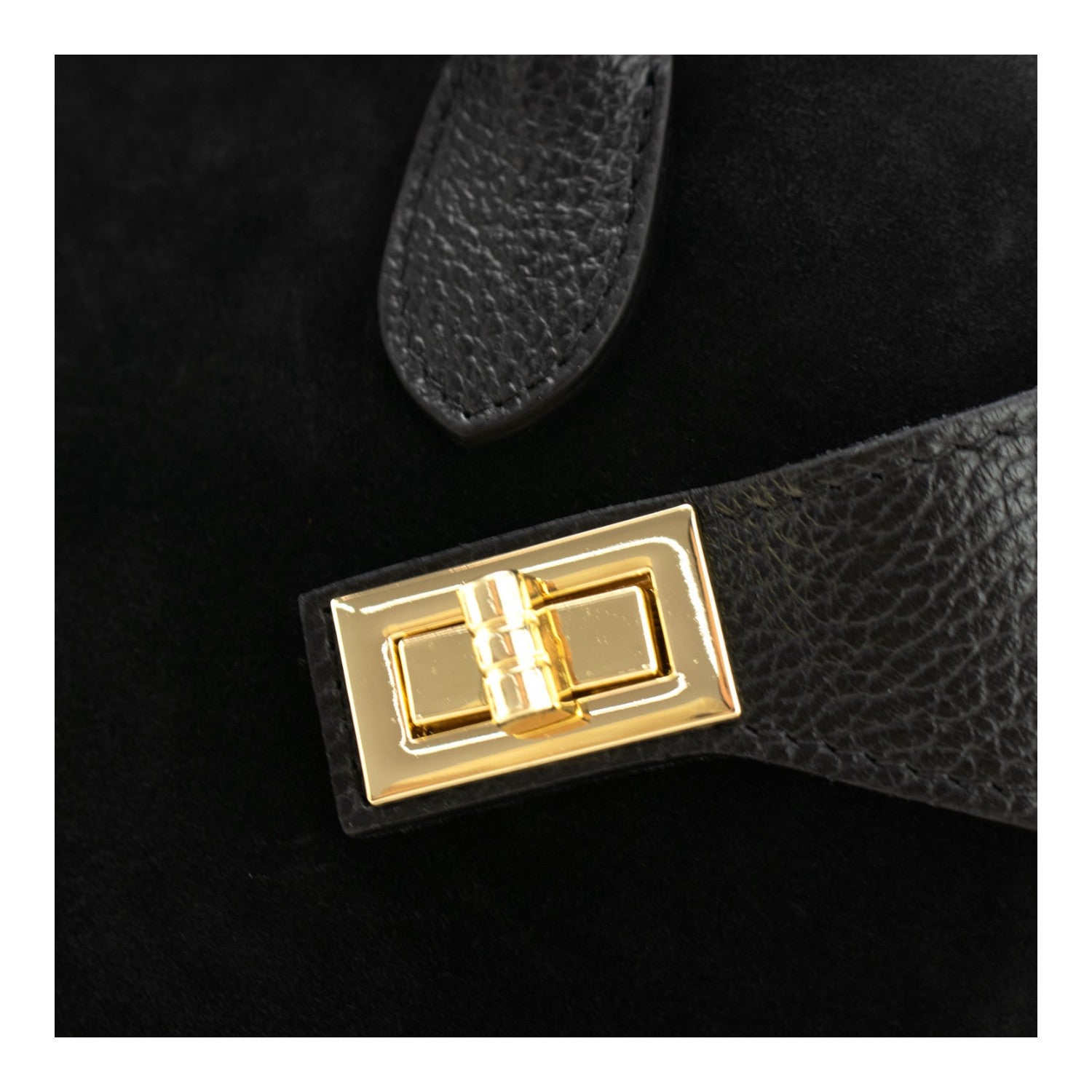 Bolso en piel Pregato Milano Ante Negro - KimondoShop