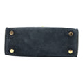 Bolso en Piel Pregato mini Latenza Ante Azul marino - KimondoShop