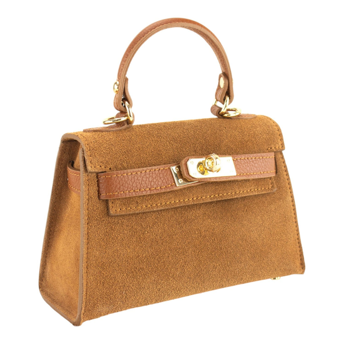 Bolso en Piel Pregato mini Latenza Ante Camel - KimondoShop