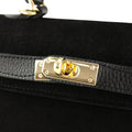 Bolso en Piel Pregato mini Latenza Ante Negro - KimondoShop