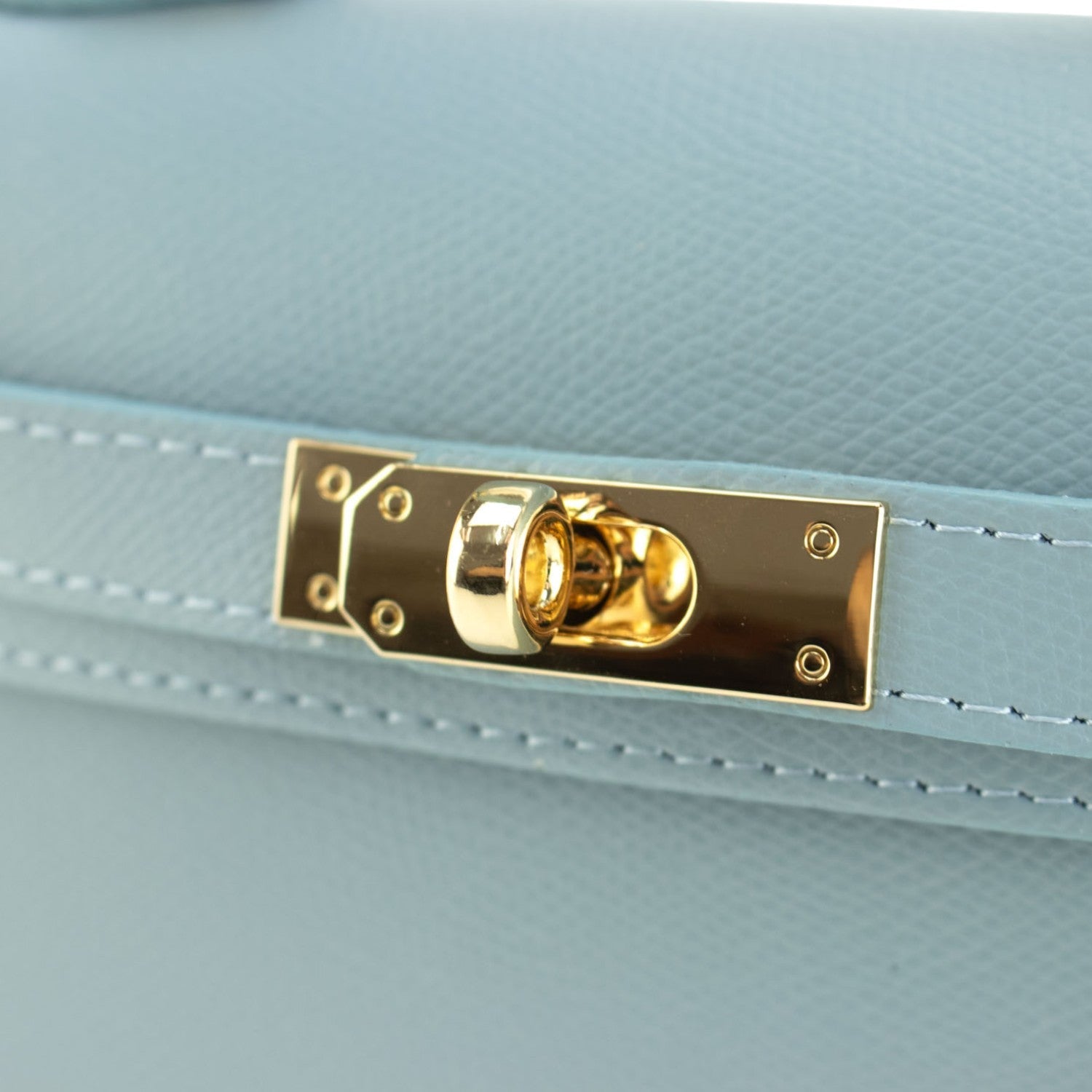 Bolso en Piel Pregato mini Latenza Azul cielo - KimondoShop