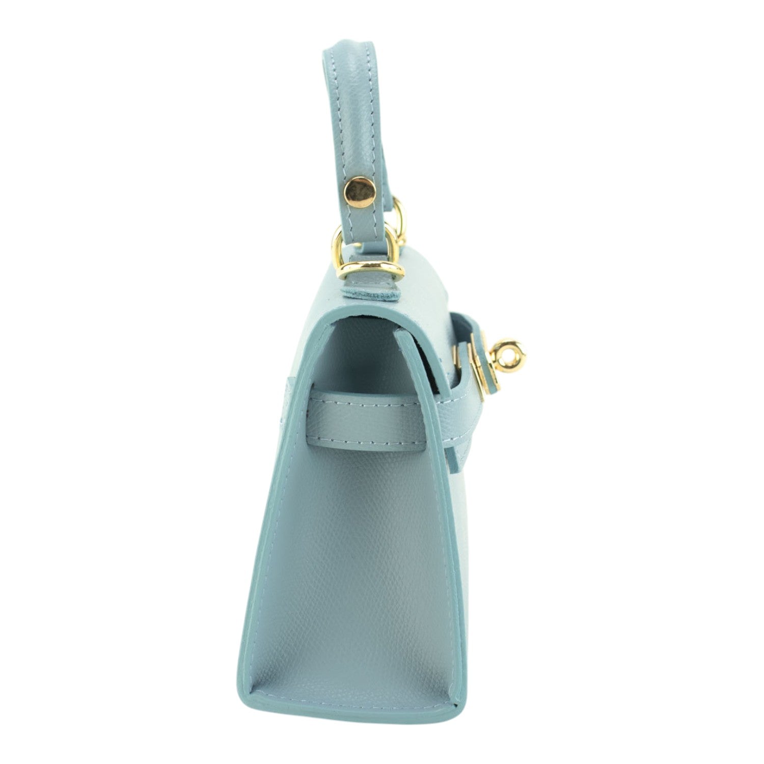 Bolso en Piel Pregato mini Latenza Azul cielo - KimondoShop