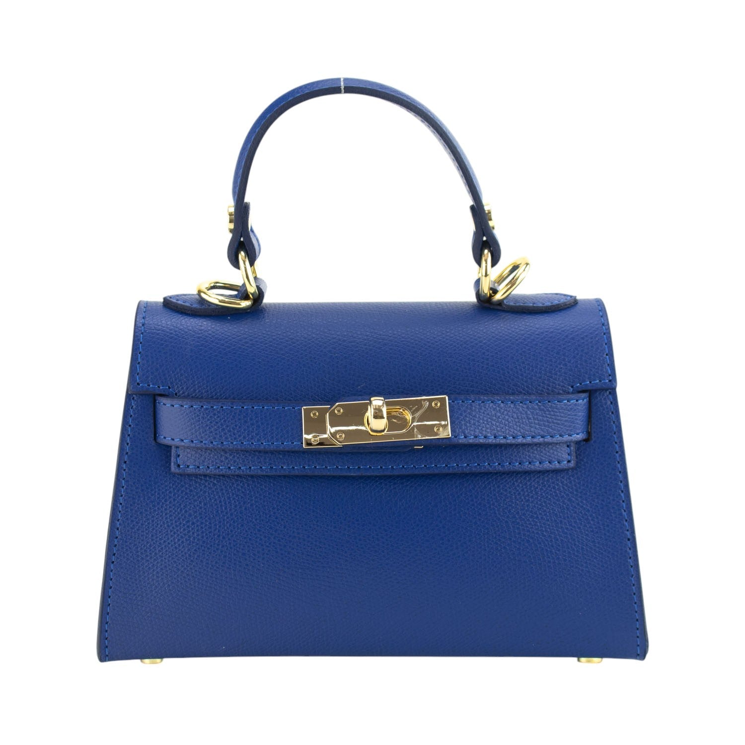 Bolso en Piel Pregato mini Latenza Azul eléctrico - KimondoShop