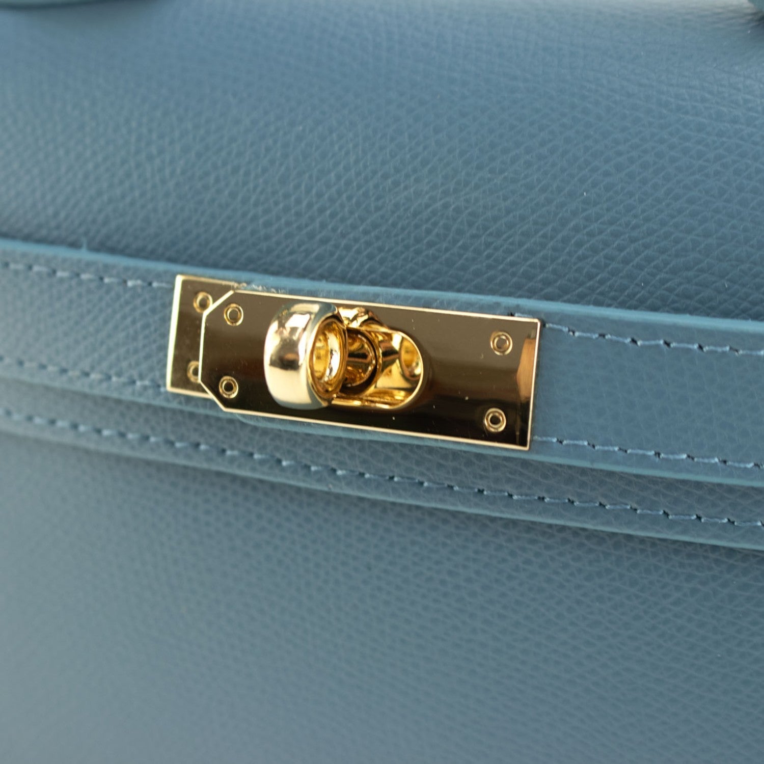 Bolso en Piel Pregato mini Latenza Azul Jeans - KimondoShop