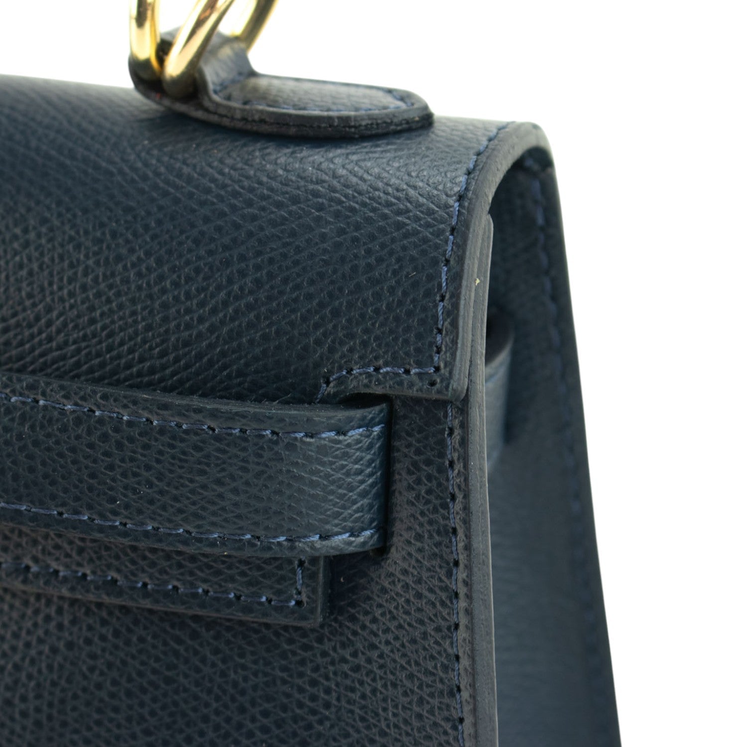 Bolso en Piel Pregato mini Latenza Azul marino - KimondoShop