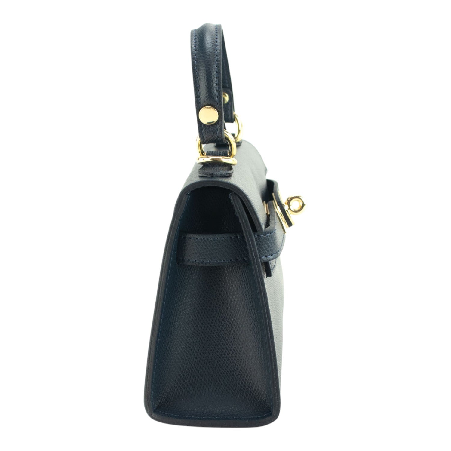 Bolso en Piel Pregato mini Latenza Azul marino - KimondoShop