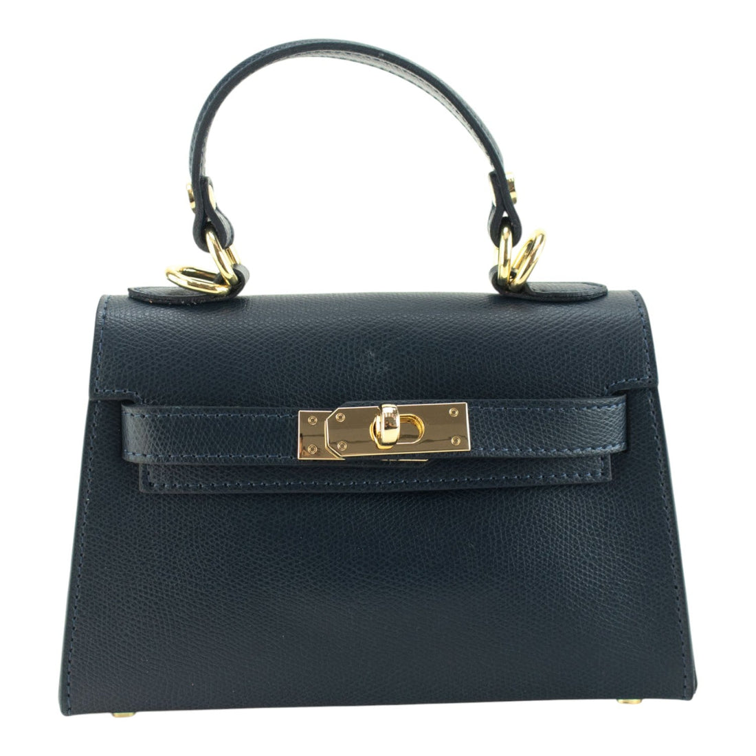 Bolso en Piel Pregato mini Latenza Azul marino - KimondoShop