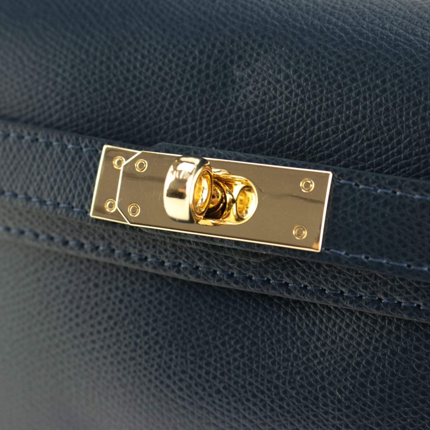 Bolso en Piel Pregato mini Latenza Azul marino - KimondoShop