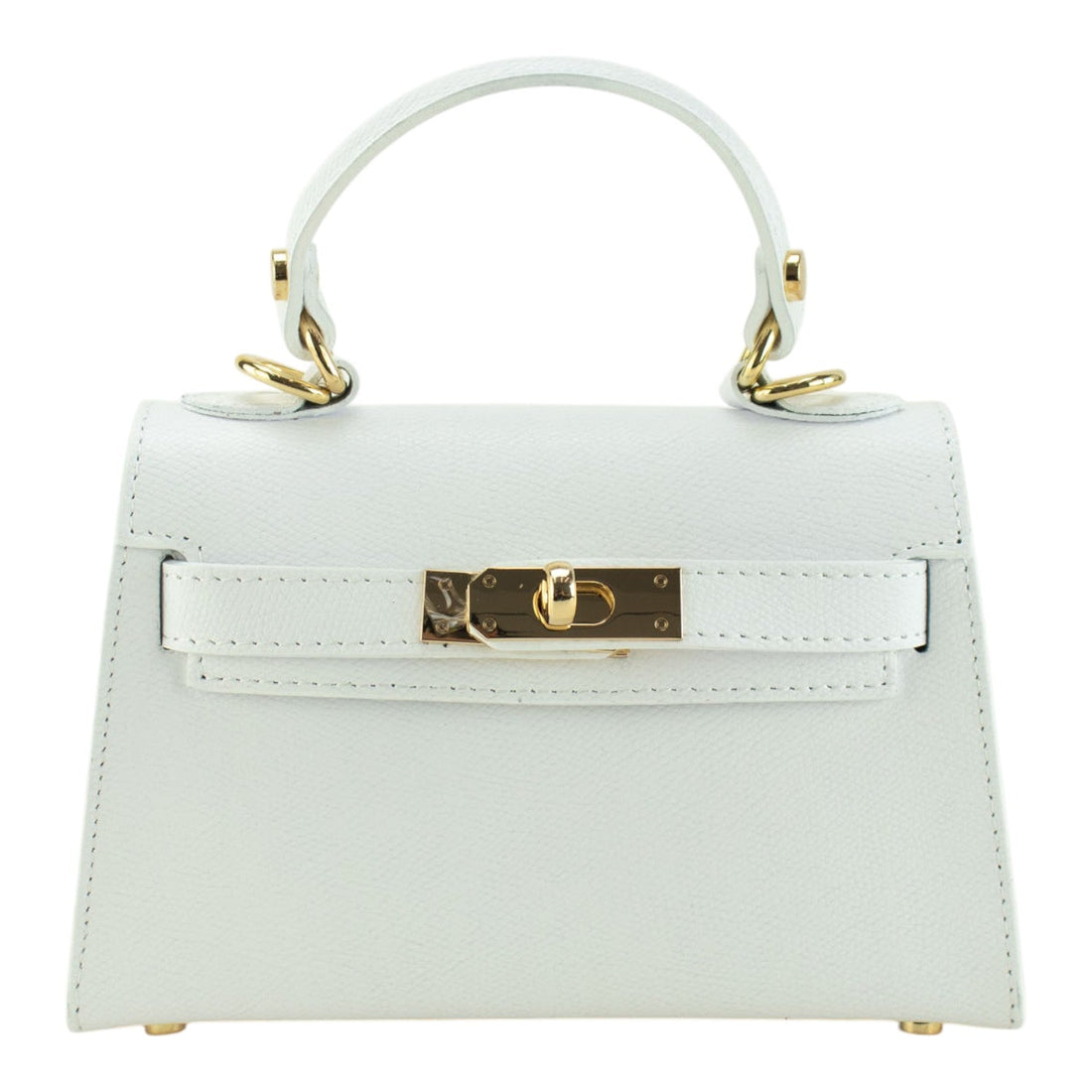 Bolso en Piel Pregato mini Latenza Blanco - KimondoShop