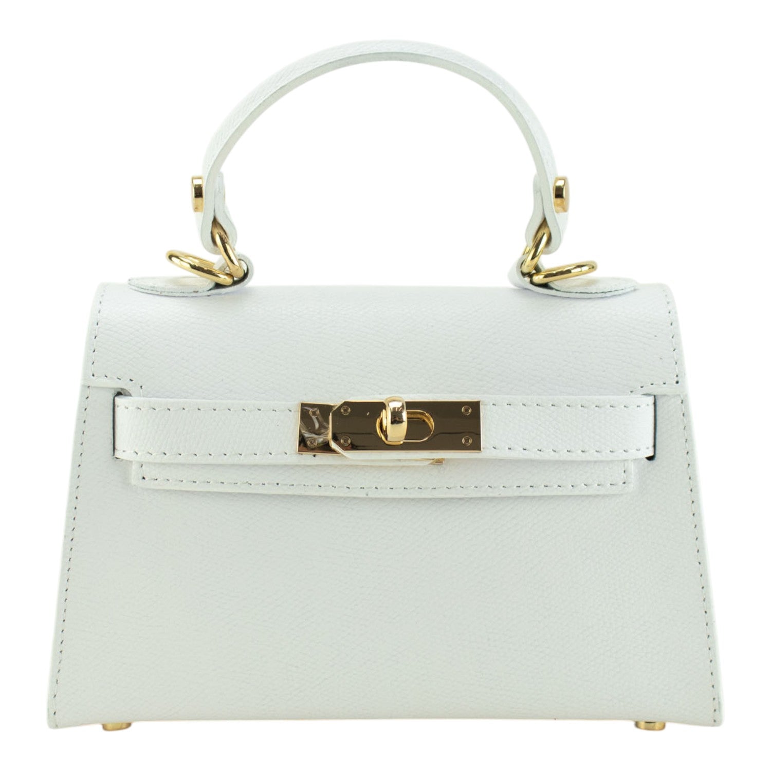 Bolso en Piel Pregato mini Latenza Blanco - KimondoShop