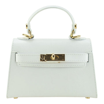 Bolso en Piel Pregato mini Latenza Blanco - KimondoShop