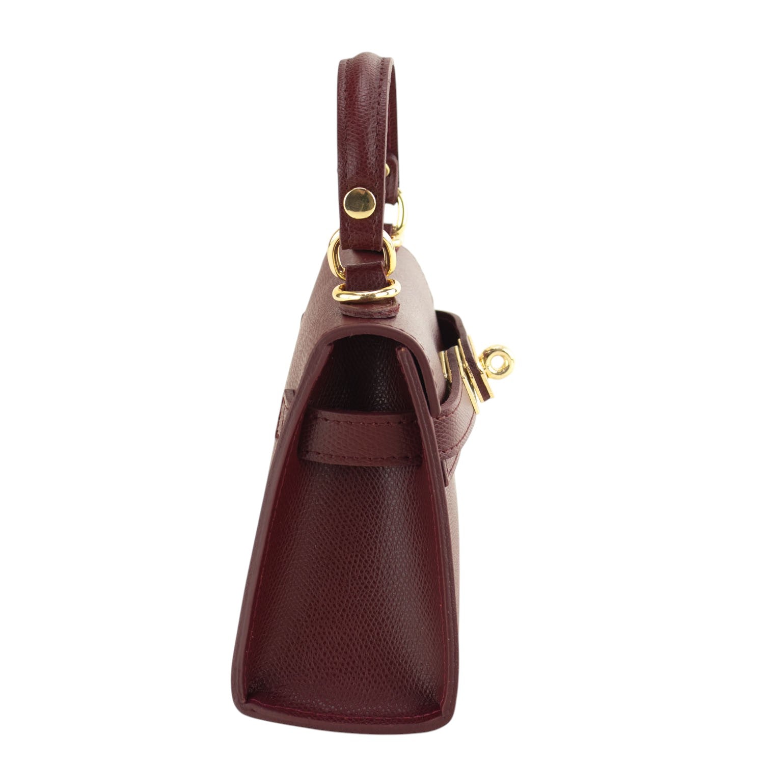 Bolso en Piel Pregato mini Latenza Burdeos - KimondoShop