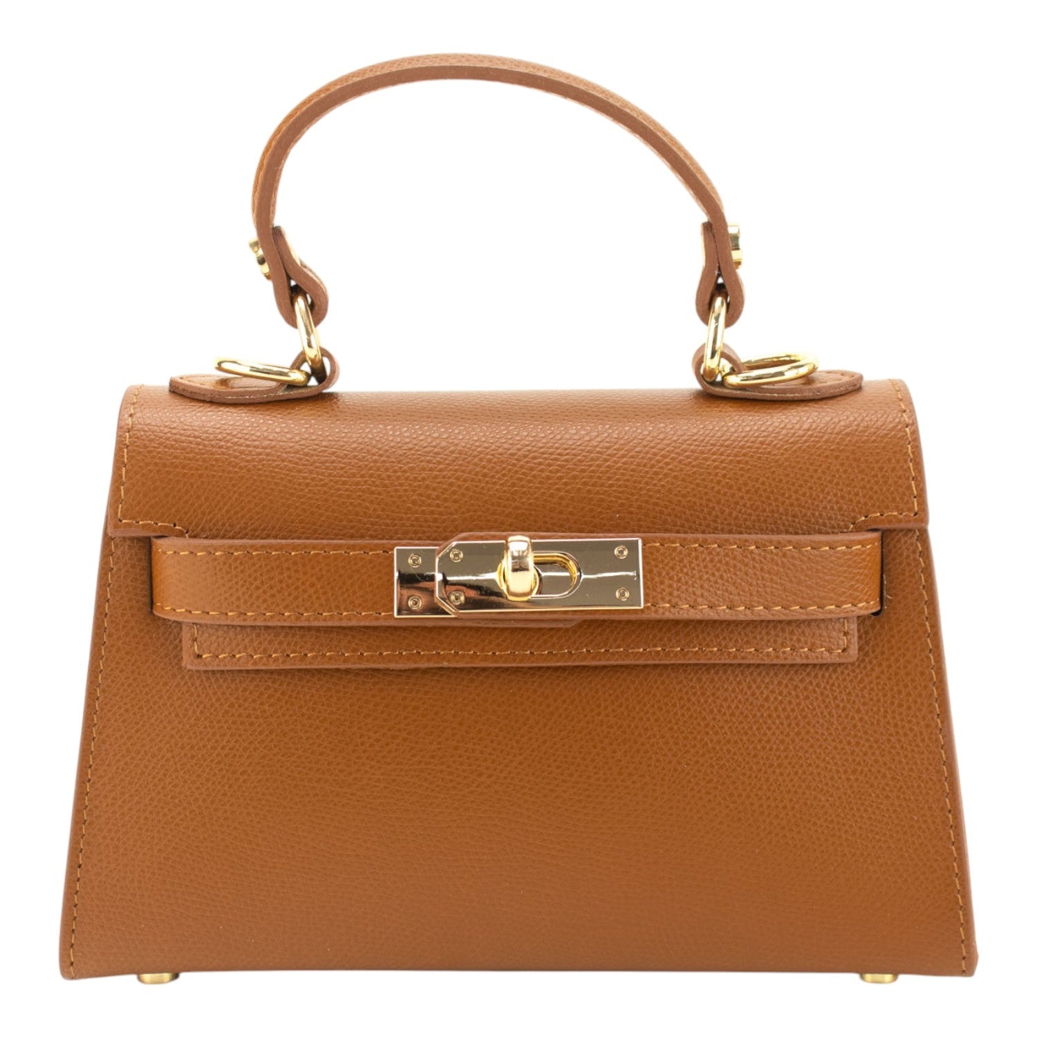 Bolso en Piel Pregato mini Latenza Camel - KimondoShop