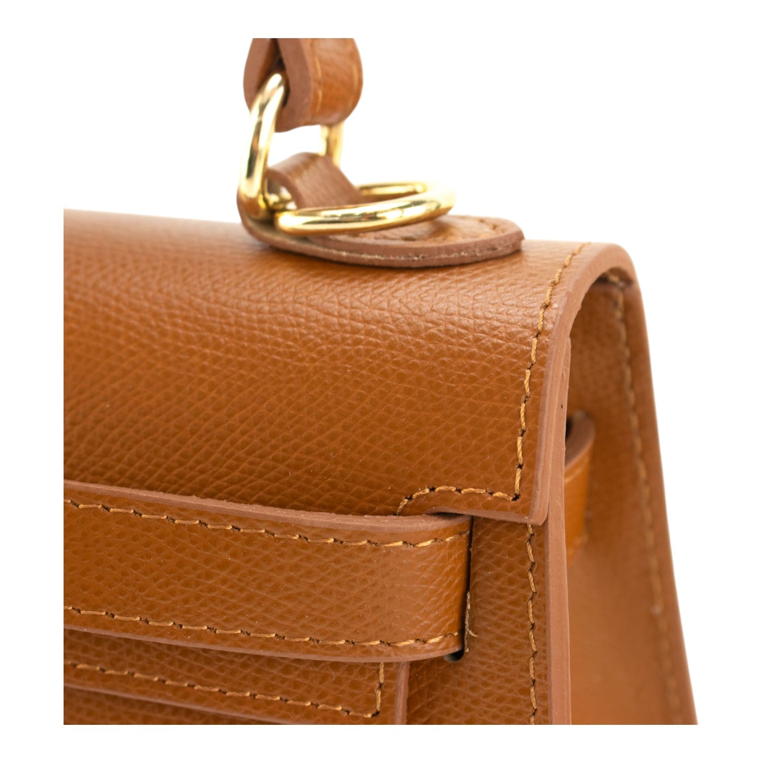 Bolso en Piel Pregato mini Latenza Camel - KimondoShop