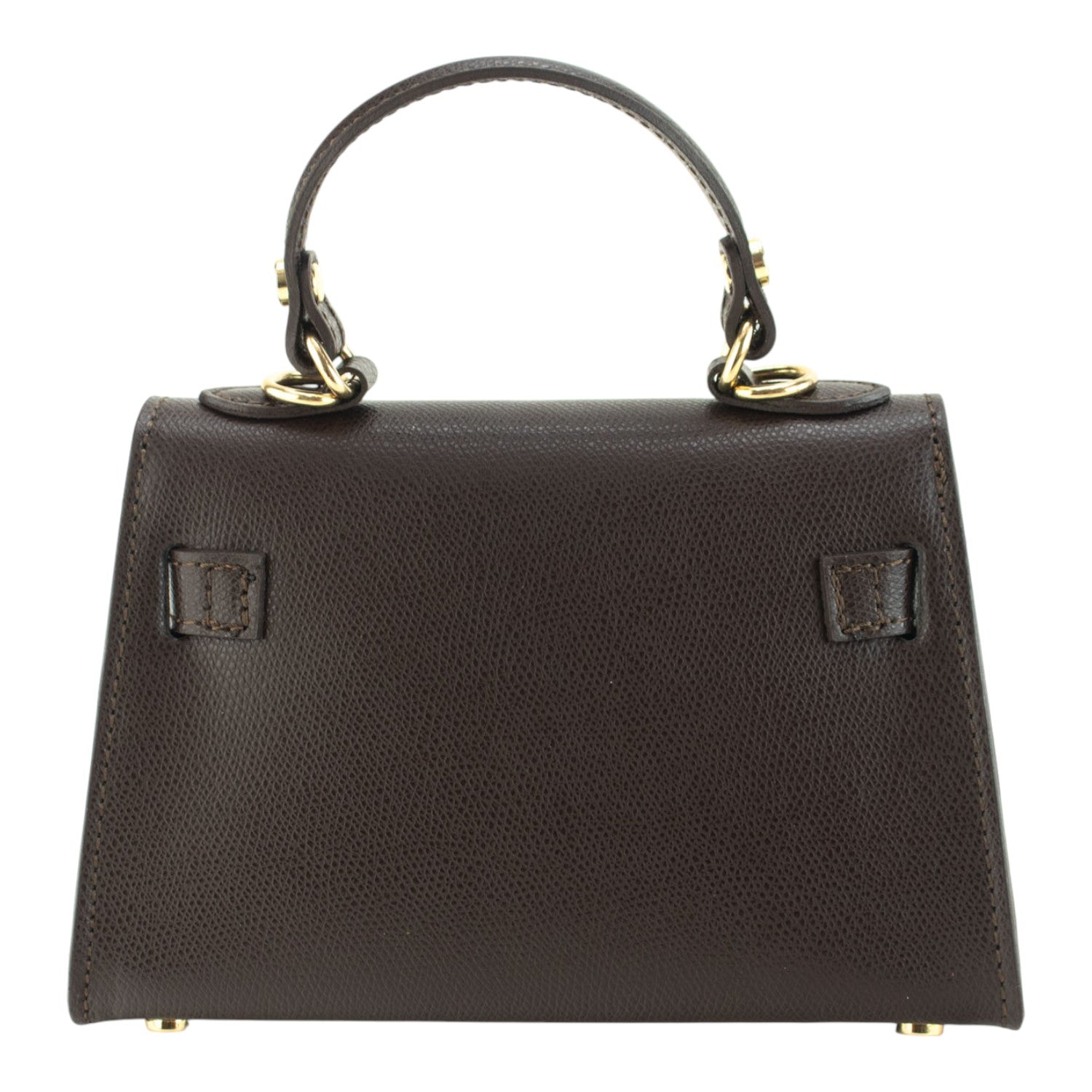 Bolso en Piel Pregato mini Latenza Chocolate - KimondoShop